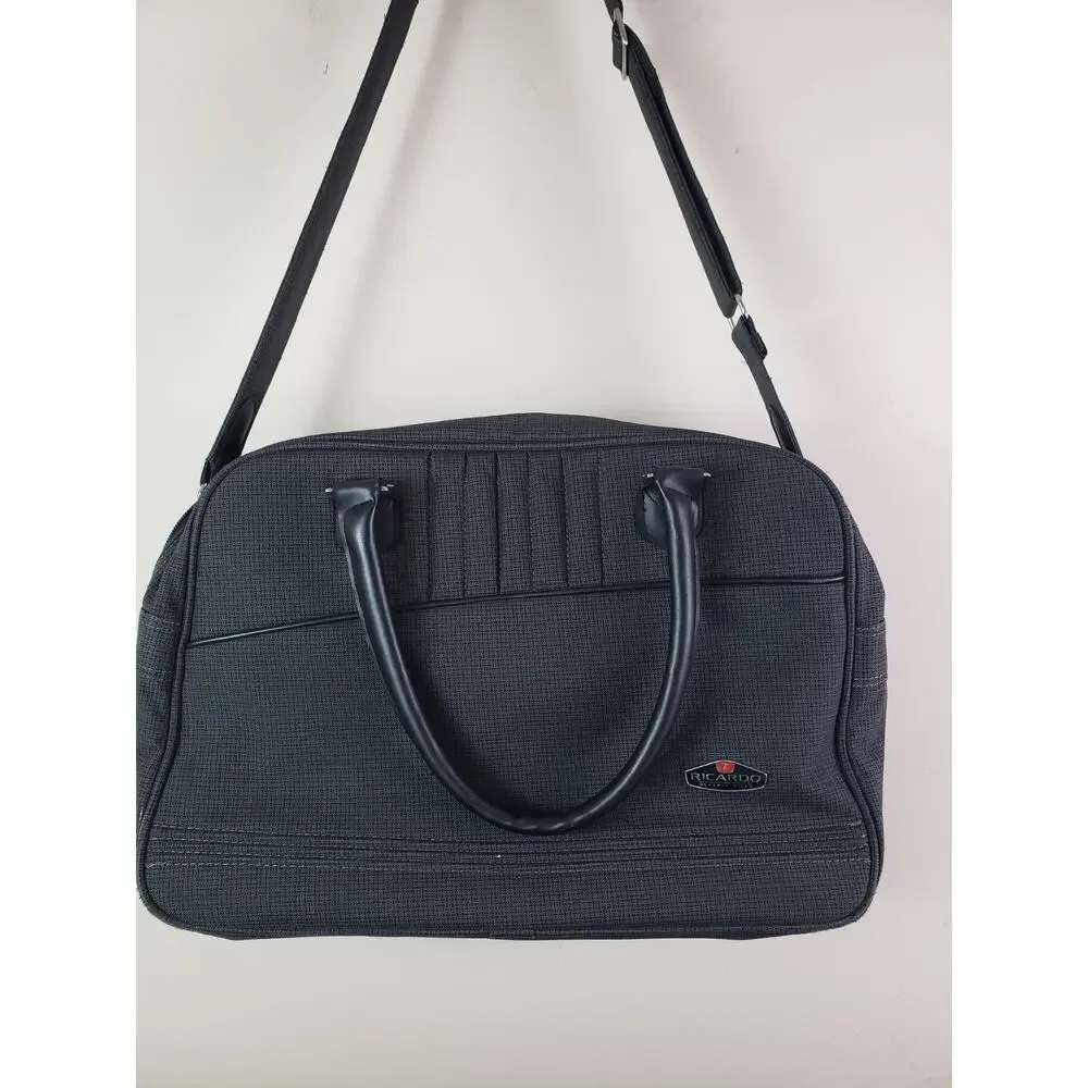 RARE Ricardo Beverly Hills Overnight Shoulder Bag Luggage Weekend Travel